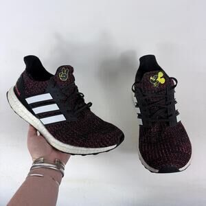 Adidas Ultra Boost 4.0 Mickey Mouse Athletic Sneakers Men 11.5 Red Black Low Top
